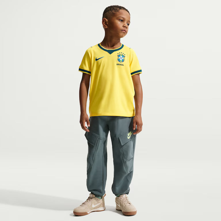 Camisa Brasil Nike I 2026/27 Torcedor Pro Criança