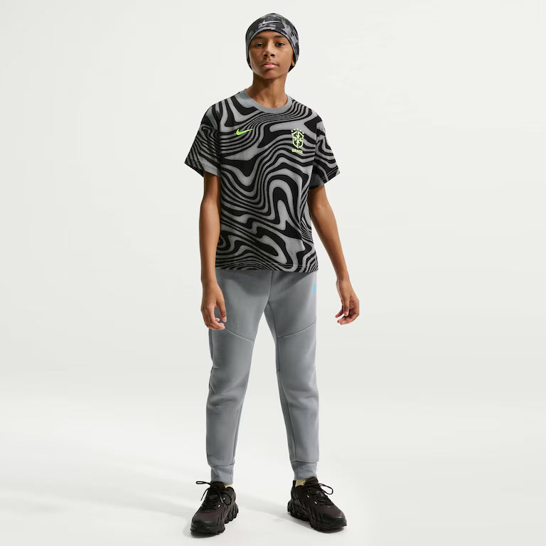 Camiseta Brasil Nike AOP Infantil
